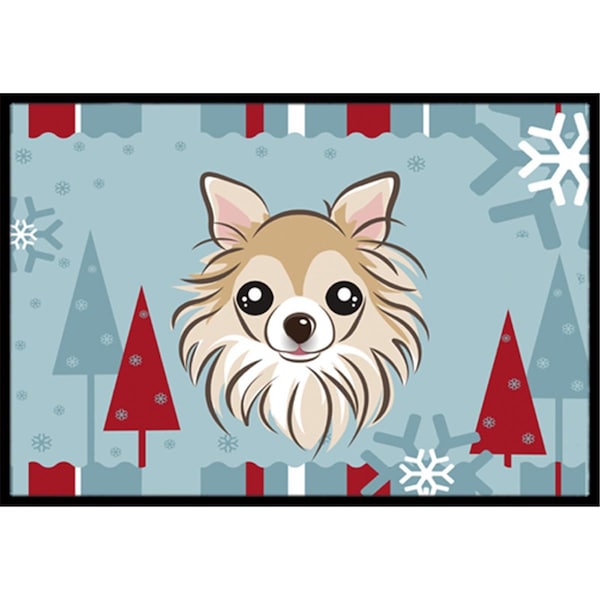 Carolines Treasures Winter Holiday Chihuahua Indoor and Outdoor Mat- 18 x 27 in. BB1747MAT - main